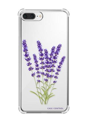 Чехол с утолщёнными углами на iphone 7 plus/8 plus :: лаванда (принт 28)