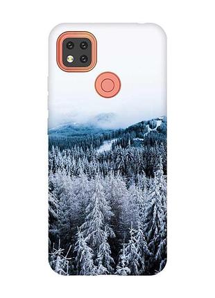Чохол для xiaomi redmi 9c зимовий ліс (принт 164)