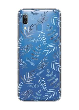 Прозорий чохол на samsung galaxy a30 (2019)/a20 (2019) рослинний фон (принт 276)