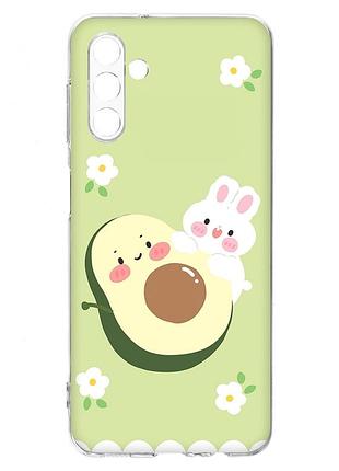 Чехол на samsung a04s/a13 5g :: авокадо и зайчонок (принт 311)