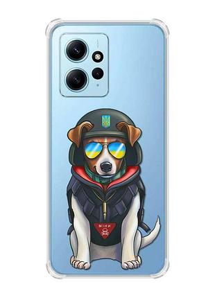 Чохол з потовщеними кутами на xiaomi redmi note 12 4g патрон (принт 4)