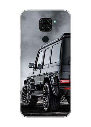 Чохол на xiaomi redmi note 9 авто чорне (принт 235)
