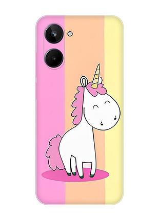 Чехол на realme 10 4g :: единорог (принт 104)