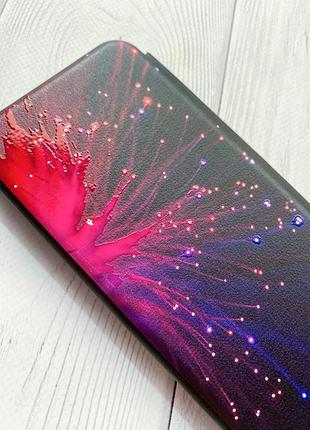 Чохол-книжка з малюнком для xiaomi redmi note 9 pro/9s/9 pro max чорний :: салют (принт 98) 3