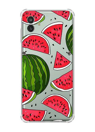 Чохол з потовщеними кутами на samsung galaxy m13 5g :: кавуни (принт 341)