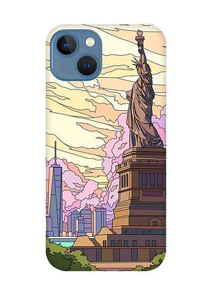 Чехол на iphone 13 :: статуя свободы (принт 331)