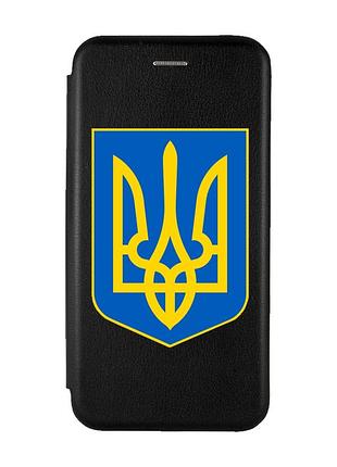 Чехол-книжка с рисунком для xiaomi redmi note 8t черный :: тризуб украина (принт 256)