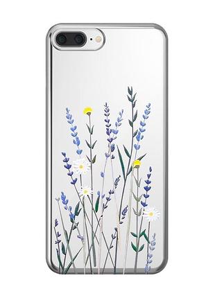 Прозорий чохол на iphone 7 plus/8 plus :: польові квіти (принт 270)