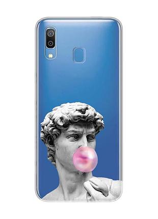 Прозрачный чехол на samsung galaxy a30 (2019)/a20 (2019) скульптура (принт 352)