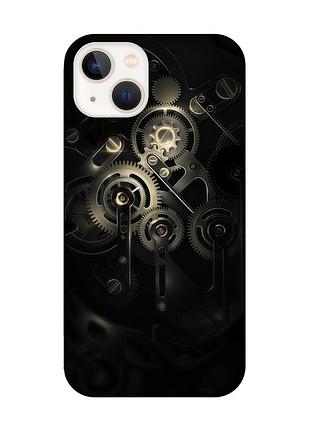 Чехол с защитой камеры на iphone 14 plus :: механизм (принт 238)
