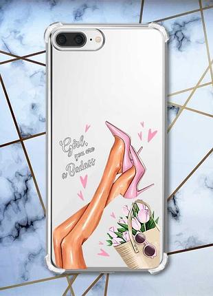 Чохол з потовщеними кутами на iphone 7 plus/8 plus :: ніжки (принт 62)