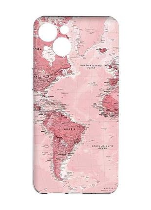 Чехол с защитой камер на iphone 15 :: карта. путешествия (принт 319)