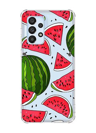 Чохол з потовщеними кутами на samsung galaxy a33 5g :: кавуни (принт 341)