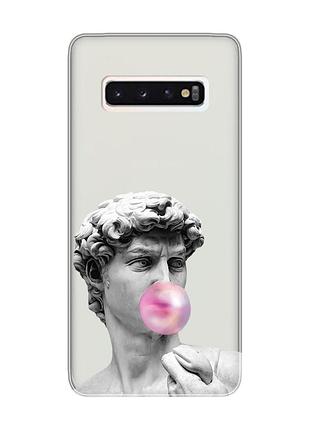 Прозрачный чехол на samsung galaxy s10 :: скульптура (принт 352)