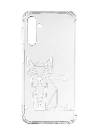 Чехол с утолщенными углами на samsung galaxy a24 (a245) 4g :: лиса (принт 127)