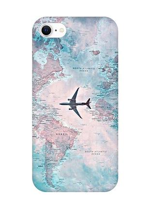 Чехол на iphone 7/8/se 2020 :: путешествия. карта (принт 317)