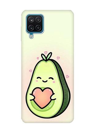 Чехол на samsung galaxy a12 4g :: кавай авокадо с сердечком (принт 310)