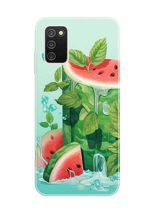 Чехол на samsung galaxy a03s :: арбузный айсберг (принт 339)