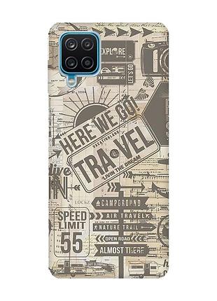 Чехол на samsung galaxy a12 4g :: путешествия (принт 324)