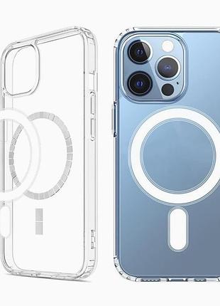 Магнитный чехол на iphone 14 pro max с поддержкой беспроводной зарядки magsafe