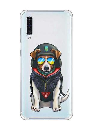 Чохол з потовщеними кутами на samsung galaxy а50 (2019) а505 :: патрон (принт 4)