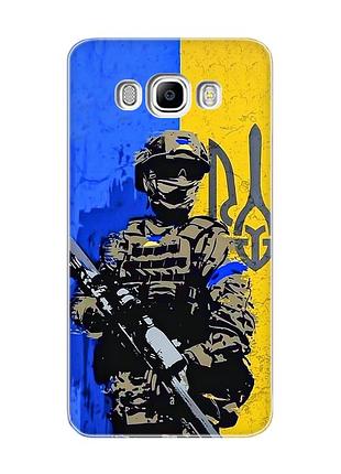 Чохол на samsung galaxy j7(2016) j710 :: солдат (патріотичний принт 350)
