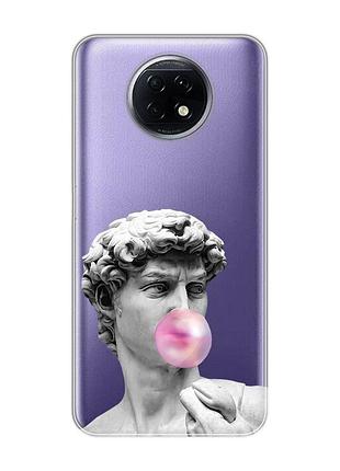 Прозрачный чехол для xiaomi redmi note 9t/redmi note 9 5g :: скульптура (принт 352)