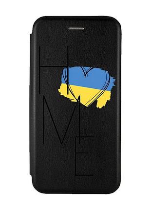 Чехол-книжка с рисунком на iphone 7 plus/8 plus :: черный :: дом украина (принт 353)