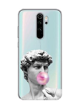 Прозорий чохол на xiaomi redmi note 8 pro :: скульптура (принт 352)