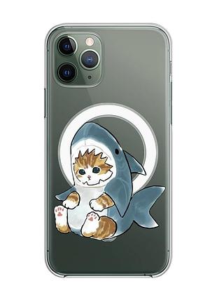 Магнитный чехол на iphone 12/12 pro с поддержкой magsafe :: котёнок (принт 120)