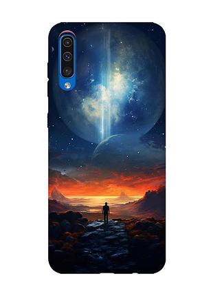 Чехол с розовыми боками на samsung galaxy a50 (2019) a505/a30s :: космос (принт 247)