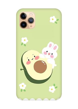Чехол на iphone 11 pro max :: авокадо и зайчонок (принт 311)