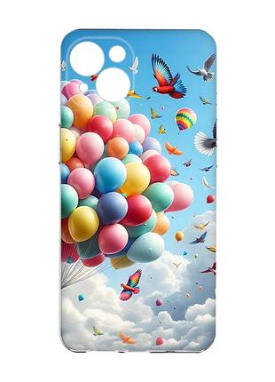 Чехол с защитой камер на iphone 15 :: воздушные шарики (принт 365)