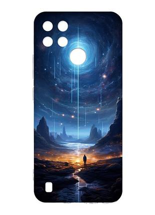 Чехол на realme c21y :: космос (принт 244)