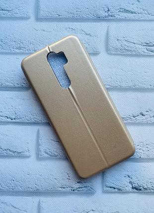 Чехол-книжка с рисунком для xiaomi redmi note 8 pro золотой :: девушка на кофе (принт 228) 2
