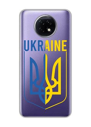 Прозрачный чехол для xiaomi redmi note 9t/redmi note 9 5g тризуб (принт 254)