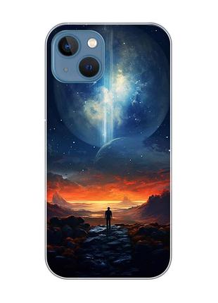Магнитный чехол на iphone 13 (6.1) с поддержкой magsafe :: космос (принт 247)
