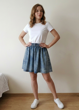Джинсовая юбка солнце/клёш denim co (primark)