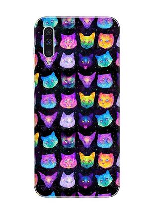 Чохол на samsung galaxy a50 (2019) a505/a30s :: котики фон (принт 362)