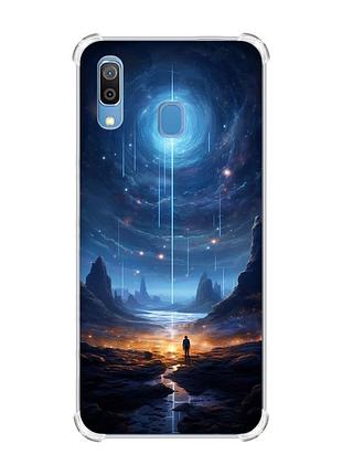 Чохол з потовщеними кутами на samsung galaxy a30 (2019)/a20 (2019) космос (принт 244)