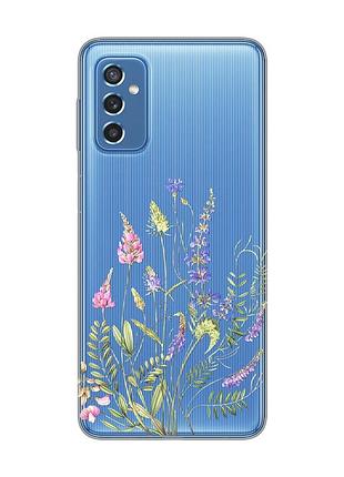 Прозрачный чехол на samsung galaxy m52 :: цветочная идиллия (принт 382)