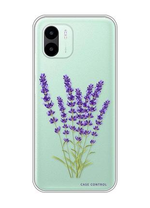 Прозрачный чехол на xiaomi redmi a1 :: лаванда (принт 28)