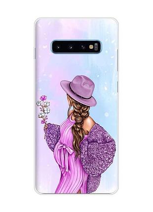 Чехол на samsung galaxy s10 plus :: в ожидании девочки (принт 223)