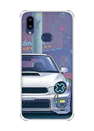 Чехол с утолщенными углами на samsung galaxy a10s/a107 авто аниме (принт: 239)