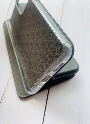 Чехол-книжка черный с рисунком на xiaomi redmi note 12 девушка с кофе (принт 137) 6