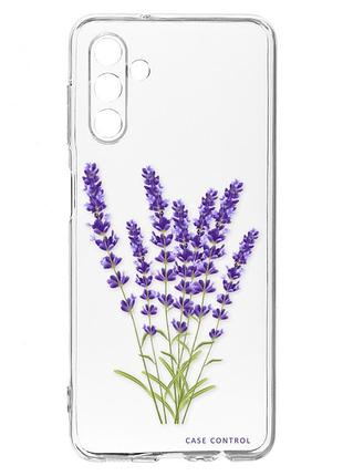 Прозрачный чехол на samsung a04s/a13 5g :: лаванда (принт 28)
