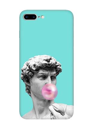 Матовий бірюзовий чохол на iphone 7 plus/8 plus :: скульптура (принт 352)