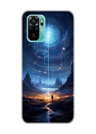 Чехол на xiaomi redmi note 10 / note 10s :: космос (принт 244)