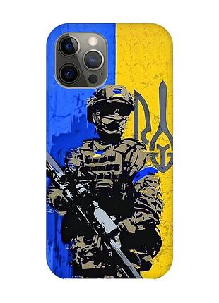 Чехол на iphone 12 pro max :: солдат (принт 350)