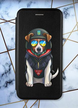 Чохол-книжка з малюнком на xiaomi redmi 7 :: чорний :: патрон /принт 4/